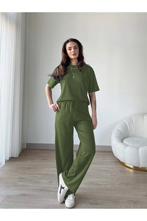 ست گرمکن سبز زنانه Penye YAKAMEL - کد 926700660
