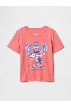 تیشرت صورتی بچه گانه رگولار GAP - کد 926703519