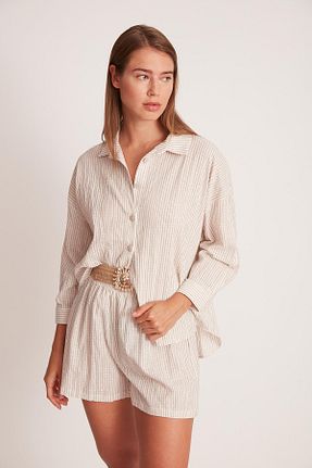 ست بالاتنه و پائین تنه آبی زنانه بافت LOKADI - کد 926714444