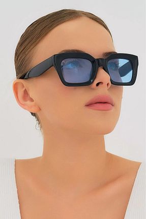 عینک آفتابی آبی زنانه UV400 Luna Jewelry - کد 926717363
