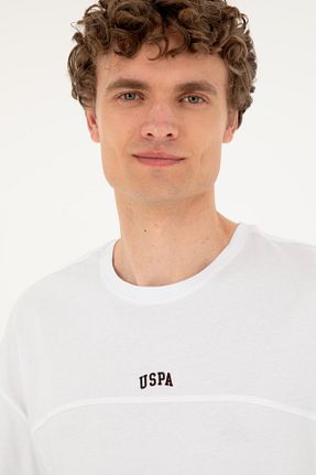 تیشرت سفید مردانه یقه دوچرخه U.S. Polo Assn. - کد 926713511