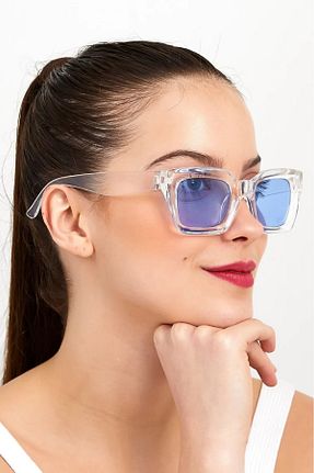 عینک آفتابی آبی زنانه UV400 Luna Jewelry - کد 926722485