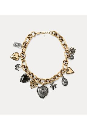 گردنبند استیل ( فولاد ) طلائی استیل (فولاد) VenüsDesign - کد 926749914