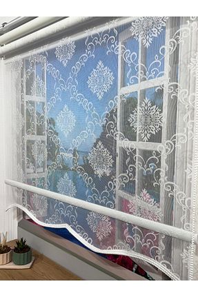 پرده کشوئی سفید کلاسیک Stor winella - کد 926728531