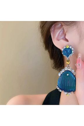 گوشواره جواهر رنگی سنگ طبیعی byozanyılmaz - کد 926748869