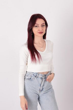 بلوز نباتی زنانه ساده BUSEM - کد 926920478