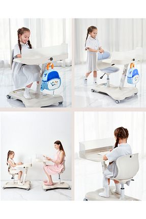 میز مطالعه بچه گانه آبی پلاستیک sfyzone - کد 897646933