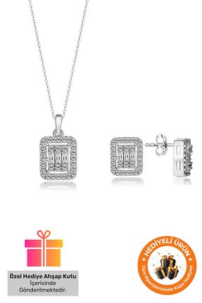 ست نقره زنانه زیرکن Lucente Jewellery - کد 753446754