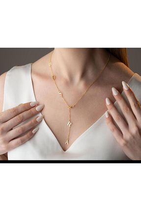 گردنبند نقره رنگی زنانه 925 عیار Papatya Silver - کد 926762280