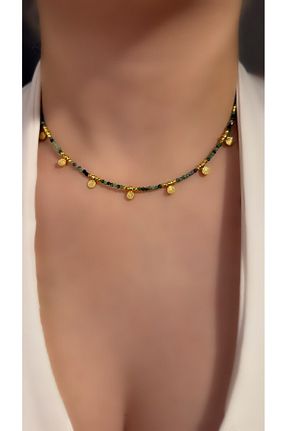 گردنبند نقره طلائی زنانه 925 عیار Luna Argento - کد 926778271