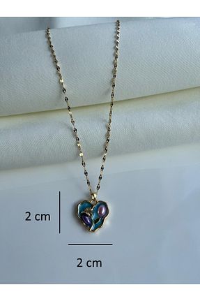 گردنبند استیل ( فولاد ) طلائی زنانه استیل (فولاد) Nilsu Jewellery Accessory - کد 886339967