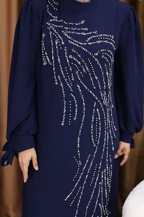 لباس حجاب سرمه ای رگولار Elif Artar - کد 926823498