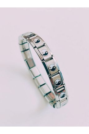 دستبند استیل (فولاد) سفید زنانه استیل (فولاد) stainles steel - کد 926842642