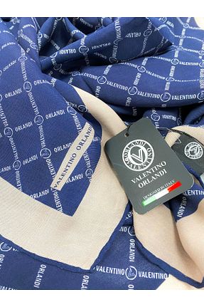 روسری رنگی پنبه ای Valentino Orlandi - کد 926850023
