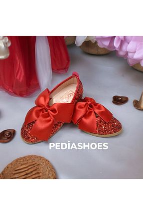 بابت قرمز بچه گانه چرم مصنوعی PATİK BEBE - کد 839061501