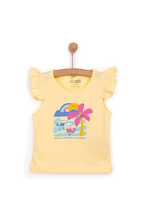 تیشرت زرد بچه گانه رگولار ebebek Hello Baby - کد 926898665
