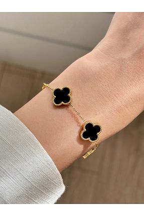 دستبند استیل (فولاد) مشکی زنانه استیل ضد زنگ YOUES JEWELRY - کد 926871416
