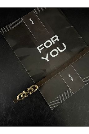کمربند قهوه ای زنانه زنجیر Fiori - کد 926893461