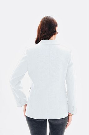 کت بلیزر سفید زنانه بافتنی nisya - کد 926893180