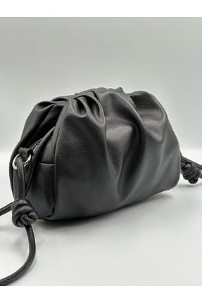 کیف دوشی مشکی زنانه چرم مصنوعی ÇANTİKA - کد 926896539
