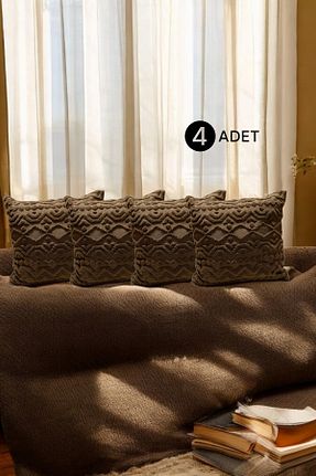 کوسن و روکش کوسن قهوه ای پلی استر Mislina Home - کد 926913063