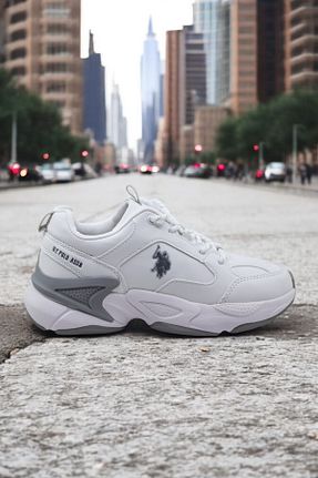 کفش اسنیکر سفید زنانه بند دار U.S. Polo Assn. - کد 926927434
