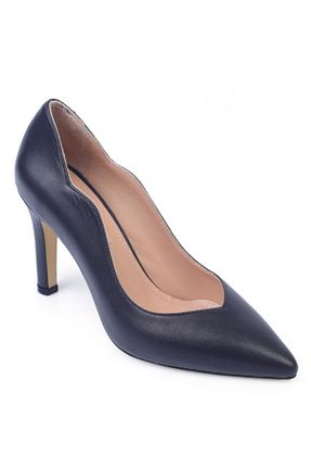 کفش استایلیتو سرمه ای پاشنه نازک KARVENSHOES - کد 926934026