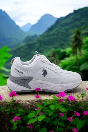 کفش اسنیکر سفید زنانه بند دار U.S. Polo Assn. - کد 926927941