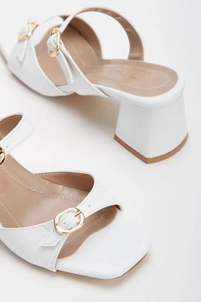 دمپائی سفید زنانه چرم مصنوعی SOFT FASHION - کد 926946828