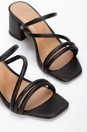 دمپائی مشکی زنانه چرم مصنوعی SOFT FASHION - کد 926948817