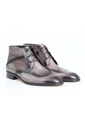 بوت / نیم بوت طوسی مردانه پاشنه تخت Butik - کد 926947208
