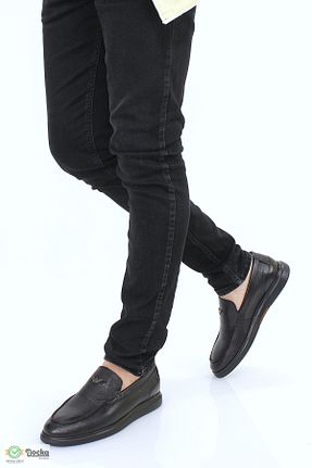 کفش کژوال مشکی مردانه چرم خالص MARCOMEN - کد 926959730