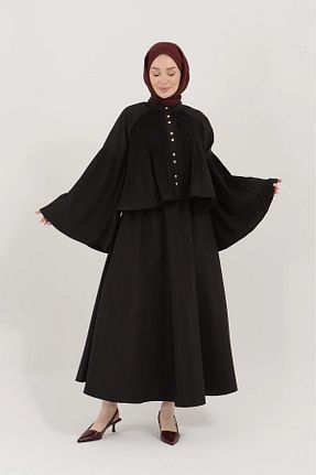 ست بالاتنه و پائین تنه مشکی زنانه اورسایز ESSEM DESİNG - کد 926961327
