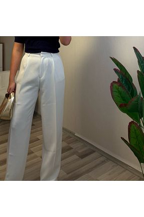 شلوار سفید زنانه پارچه Misun butik - کد 926973334