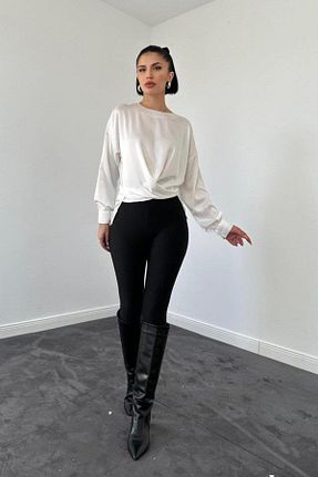 بلوز سفید زنانه ساده Modaiconu - کد 926969622