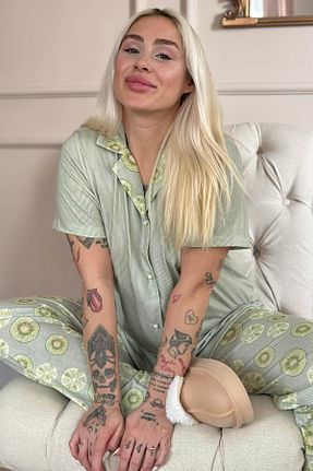 ست لباس راحتی رنگی زنانه طرح دار Pijamaevi - کد 926972032