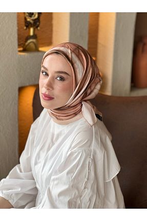 روسری قهوه ای İpek Tivil Modakaşmir - کد 926998176