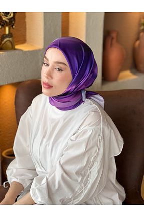 روسری بنفش İpek Tivil Modakaşmir - کد 926998502