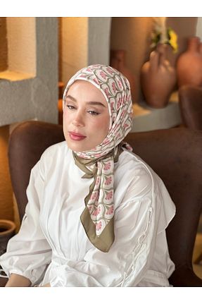 روسری سبز پنبه ای Modakaşmir - کد 926998764