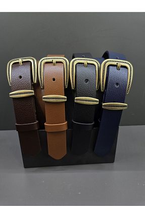کمربند رنگی زنانه چرم خالص Kemerix - کد 926986532
