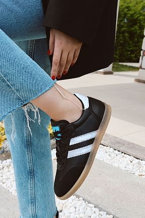 کفش کژوال مشکی زنانه چرم مصنوعی POLKA STORE - کد 927028208