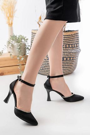 کفش پاشنه بلند کلاسیک مشکی زنانه چرم W MAX WM - کد 927092611