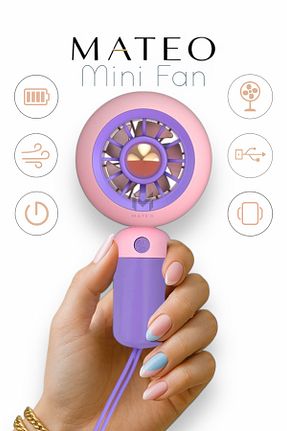 پنکه بنفش Mini Fan CARLOTA - کد 927038712