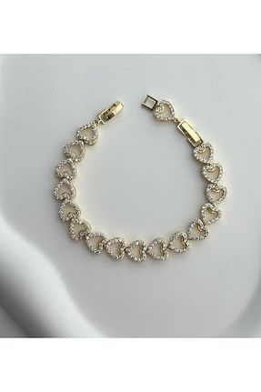 دستبند استیل (فولاد) طلائی زنانه استیل (فولاد) çelik takı - کد 927039580