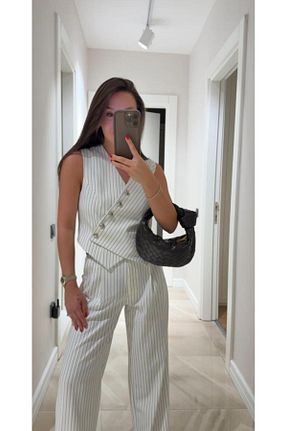 ست بالاتنه و پائین تنه سفید زنانه dlvn - کد 927132516