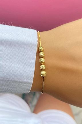دستبند استیل (فولاد) زرد زنانه استیل (فولاد) Vitastyle - کد 927042308