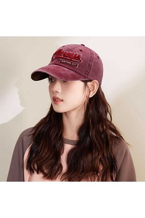 کلاه زرشکی زنانه مخلوط کتان WOHOME - کد 927051623