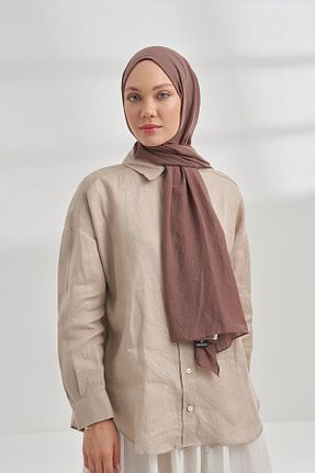 شال قهوه ای زنانه پلی استر ARMANDA - کد 927051651