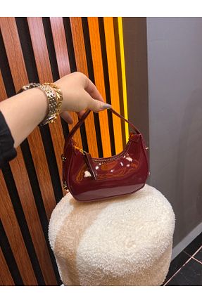 کیف دستی زرشکی چرم مصنوعی ÇANTA - کد 927050646