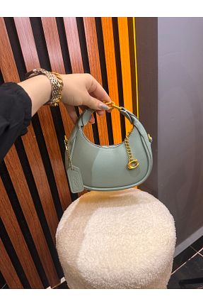 کیف دستی فیروزه ای چرم مصنوعی ÇANTA - کد 927064060